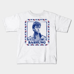 Alain Bashung // Retro Design Kids T-Shirt